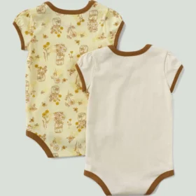 2-delige set met korte armstukken en bijenprint voor meisjes (baby)