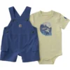 2-delige set voor jongens met een body met korte armstukken en een short met cargozakken (baby)