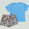 2-delige set voor jongens met Sun Defender® Force®-overhemd met korte armstukken en geweven korte broek (baby)