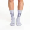 2-pack Fairisle-sokken voor dames van een middelzware synthetisch-wolmix