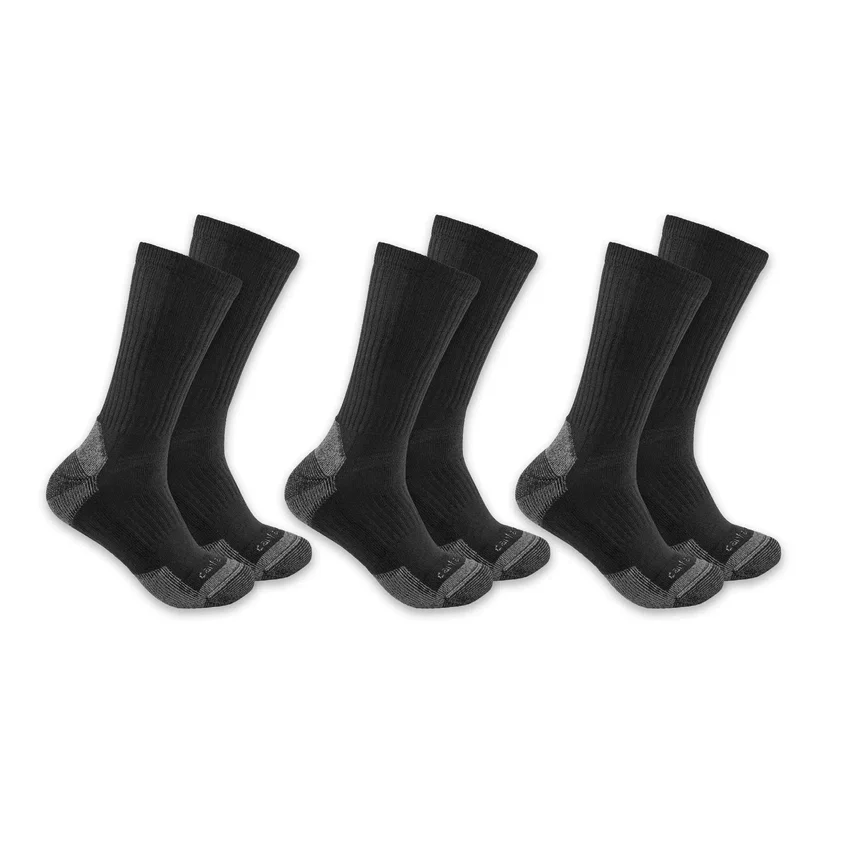 3-pack middelzware crew-sokken van katoenmix