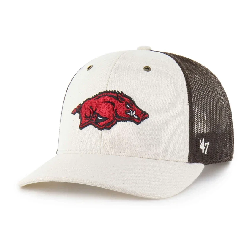 Arkansas Razorbacks '47 ongeverfde truckerpet