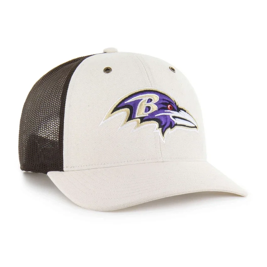 Baltimore Ravens '47 ongeverfde trucker met relaxte pasvorm