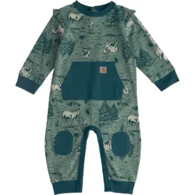 Bedrukte overall met lange armstukken voor meisjes (baby)