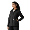 Bonded fleece-scrubhoodie voor dames