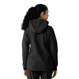 Bonded fleece-scrubhoodie voor dames