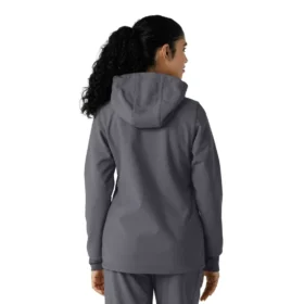 Bonded fleece-scrubhoodie voor dames