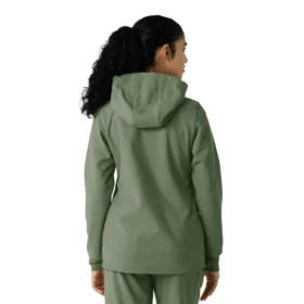 Bonded fleece-scrubhoodie voor dames