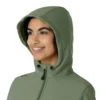 Bonded fleece-scrubhoodie voor dames