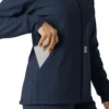Bonded fleece-scrubhoodie voor dames