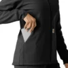 Bonded fleece-scrubhoodie voor dames