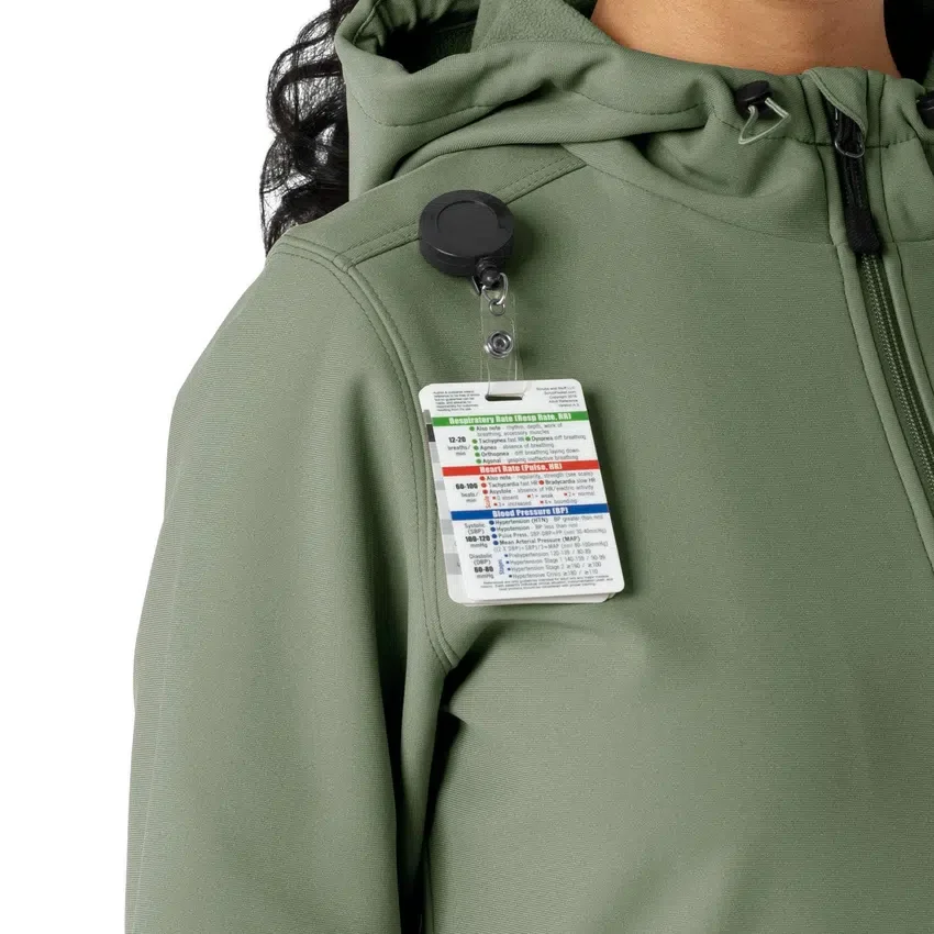 Bonded fleece-scrubhoodie voor dames