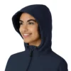 Bonded fleece-scrubhoodie voor dames