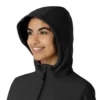 Bonded fleece-scrubhoodie voor dames
