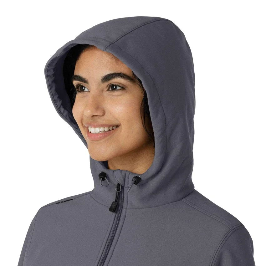 Bonded fleece-scrubhoodie voor dames