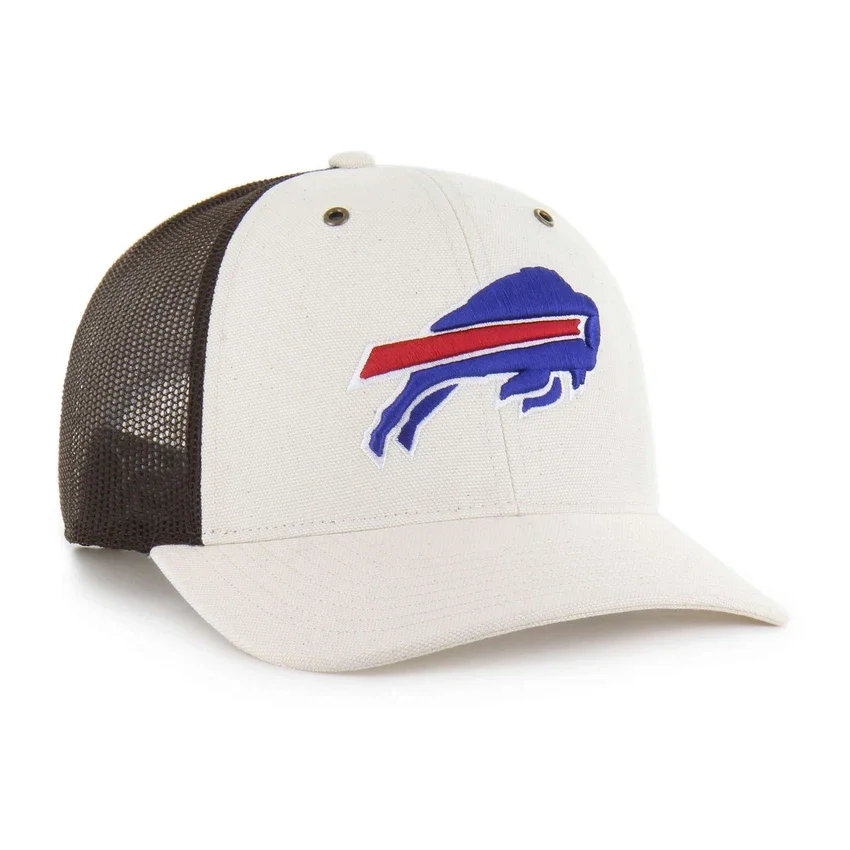 Buffalo Bills '47 ongeverfde truckerpet met relaxte pasvorm