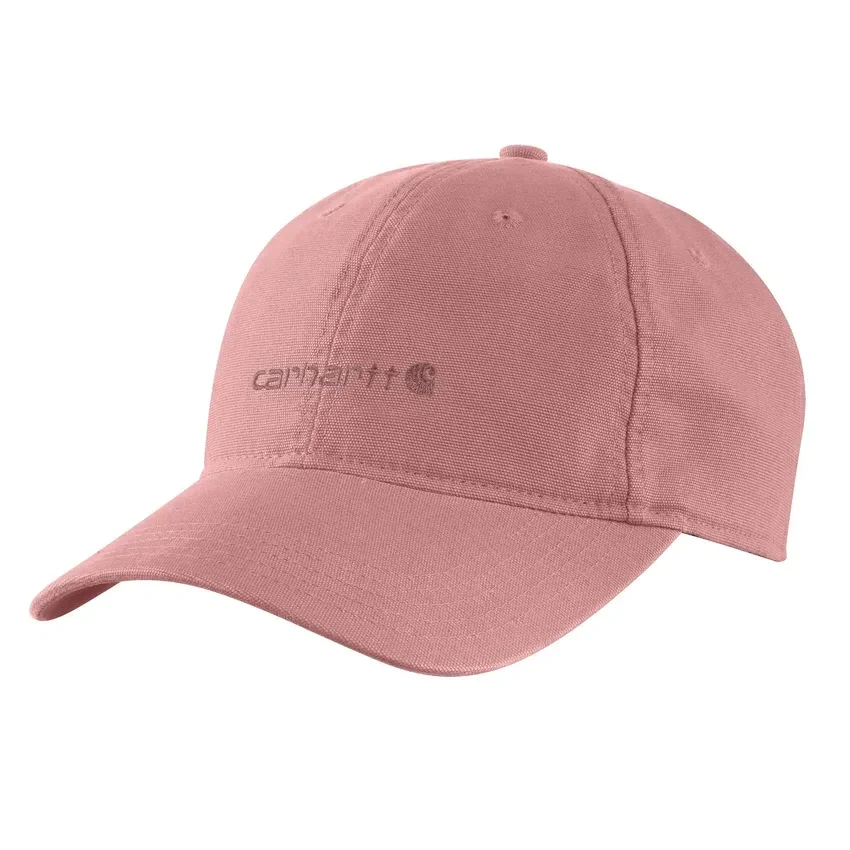 Canvas baseballpet met geborduurde afbeelding