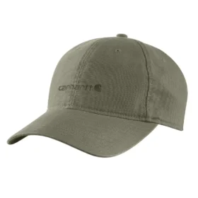 Canvas baseballpet met geborduurde afbeelding