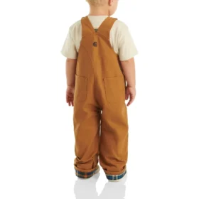 Canvas tuinbroek voor kinderen met flanellen voering (baby’s/peuters)