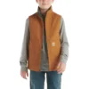 Canvas vest met ritssluiting aan de voorkant en sherpa-voering voor jongens