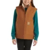Canvas vest met sherpa-voering voor meisjes (kinderen/jeugd)