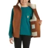 Canvas vest met sherpa-voering voor meisjes (kinderen/jeugd)
