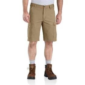 Cargo-short met relaxte pasvorm van 11" Rigby-canvas - werkshort