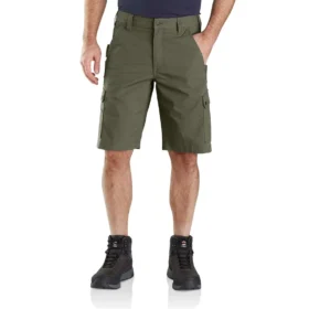Cargoshort met relaxte pasvorm, 11" ripstop - werkshort