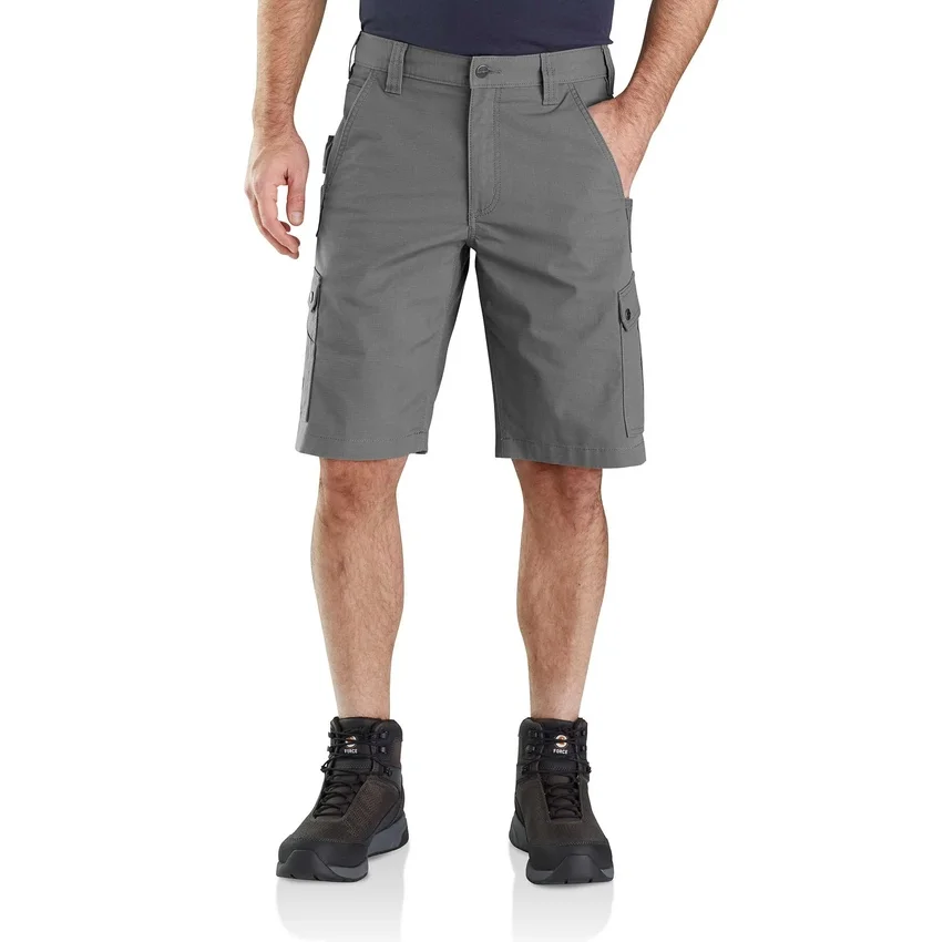 Cargoshort met relaxte pasvorm, 11" ripstop - werkshort