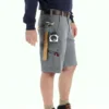 Cargoshort met relaxte pasvorm, 11" ripstop - werkshort