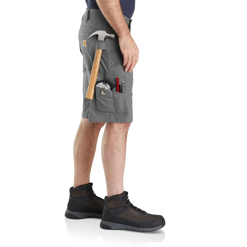 Cargoshort met relaxte pasvorm, 11" ripstop - werkshort