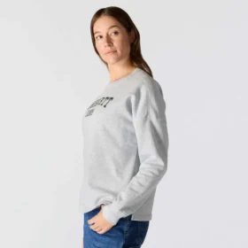 Carhartt 1889 grafisch sweatshirt met ronde hals voor dames, losse pasvorm, middelzwaar