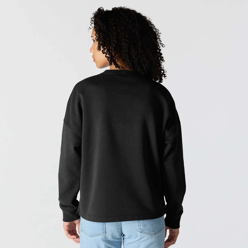Carhartt 1889 grafisch sweatshirt met ronde hals voor dames, losse pasvorm, middelzwaar