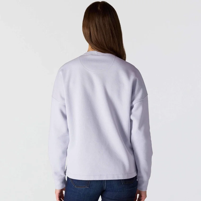 Carhartt 1889 grafisch sweatshirt met ronde hals voor dames, losse pasvorm, middelzwaar