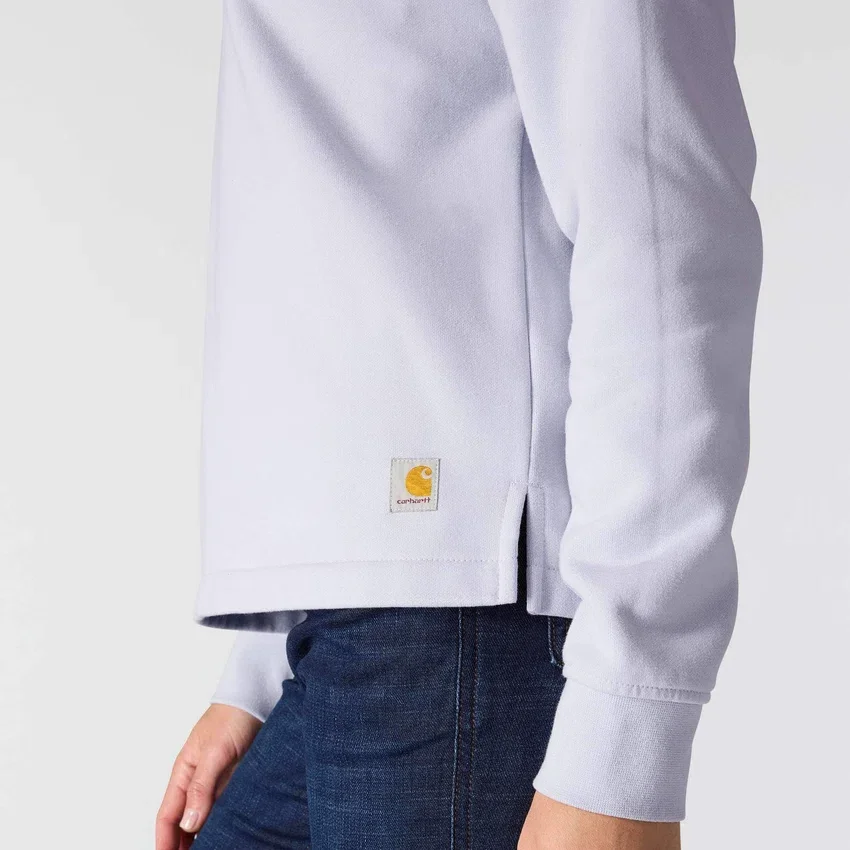 Carhartt 1889 grafisch sweatshirt met ronde hals voor dames, losse pasvorm, middelzwaar