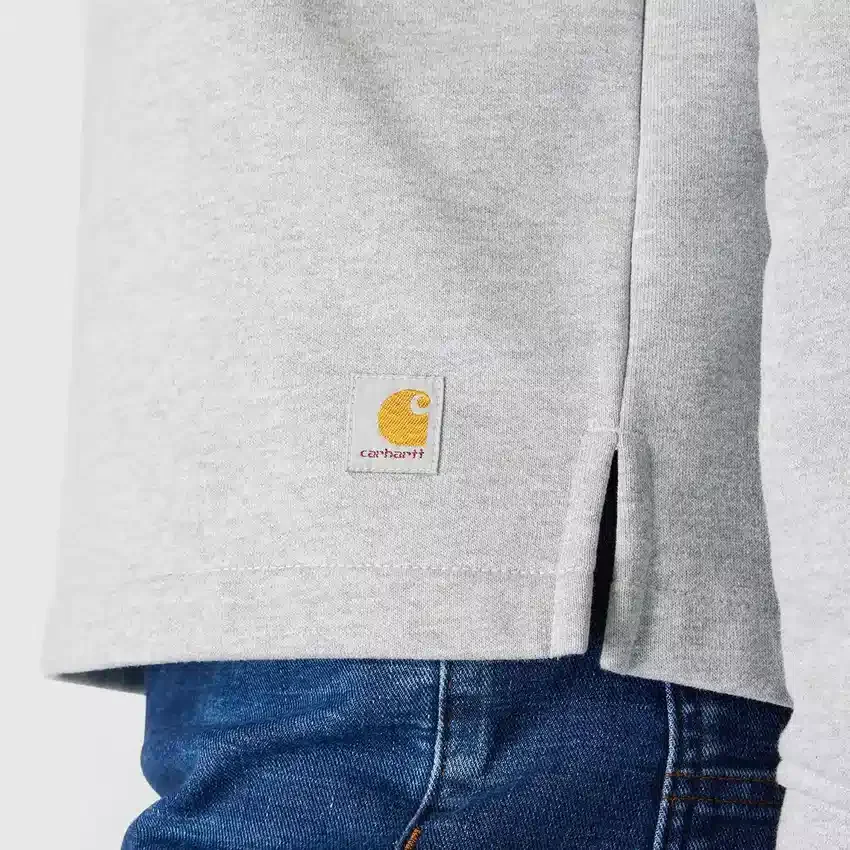 Carhartt 1889 grafisch sweatshirt met ronde hals voor dames, losse pasvorm, middelzwaar