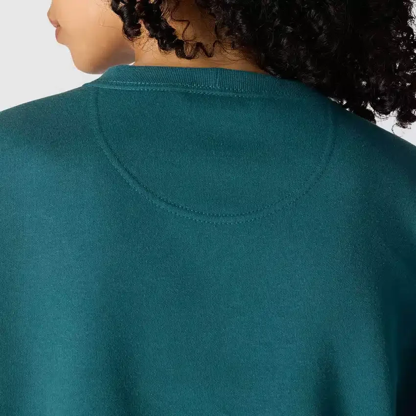 Carhartt 1889 grafisch sweatshirt met ronde hals voor dames, losse pasvorm, middelzwaar