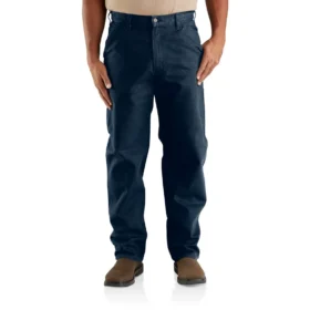 Carhartt B11 herenwerkbroek van gewassen duck, los en recht model