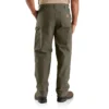 Carhartt B11 herenwerkbroek van gewassen duck, los en recht model