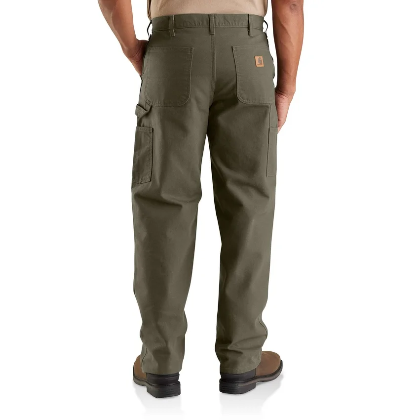Carhartt B11 herenwerkbroek van gewassen duck, los en recht model