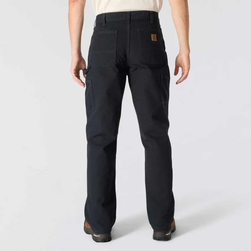 Carhartt B11 herenwerkbroek van gewassen duck, los en recht model