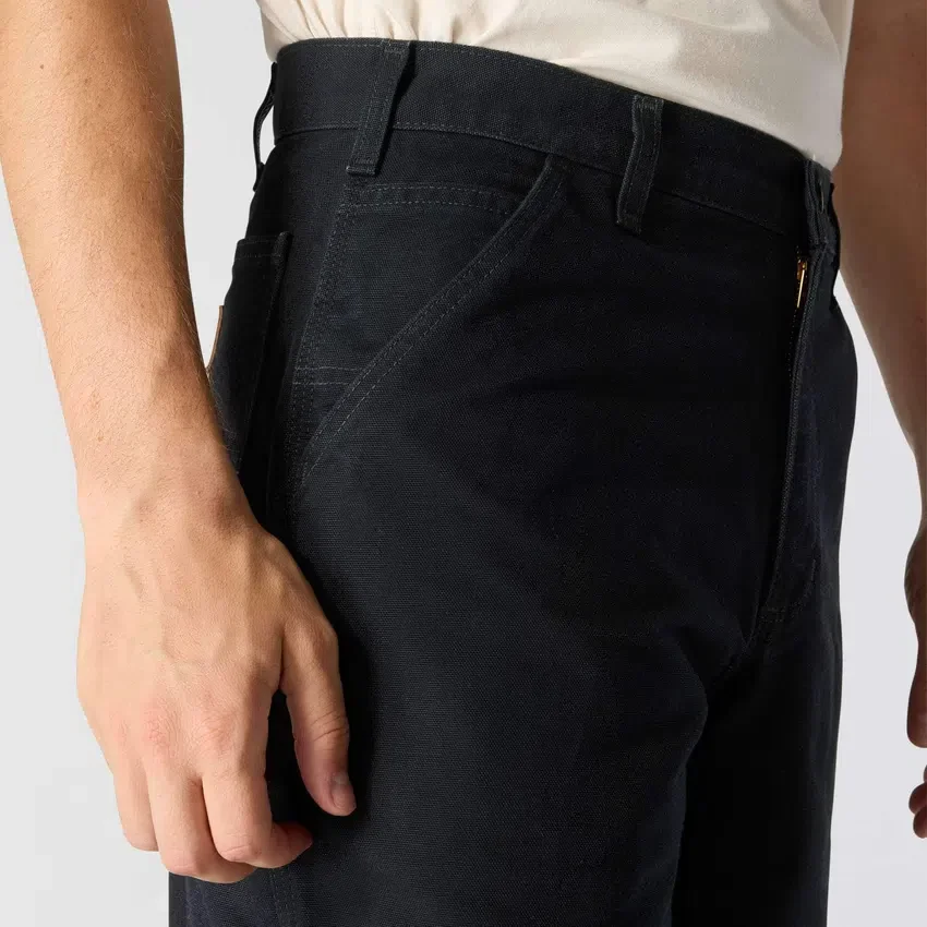 Carhartt B11 herenwerkbroek van gewassen duck, los en recht model