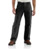 Carhartt B111 Heren loszittende, rechte, gewassen, gevoerde werkbroek van duck