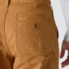 Carhartt B111 Heren loszittende, rechte, gewassen, gevoerde werkbroek van duck