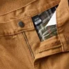 Carhartt B111 Heren loszittende, rechte, gewassen, gevoerde werkbroek van duck
