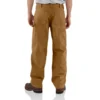 Carhartt B136 Heren loszittende, rechte, gewassen katoenen Double Knee Pant met dubbele knieversterking