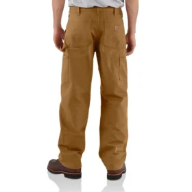 Carhartt B136 Heren loszittende, rechte, gewassen katoenen Double Knee Pant met dubbele knieversterking