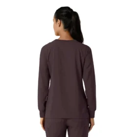 Carhartt Force Cross-Flex scrubtop met ronde hals en lange armstukken voor dames