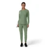 Carhartt Force Cross-Flex scrubtop met ronde hals en lange armstukken voor dames