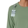 Carhartt Force Cross-Flex scrubtop met ronde hals en lange armstukken voor dames
